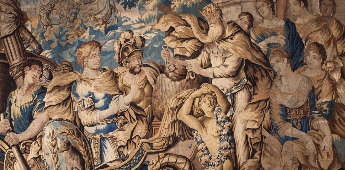 Ulysse leaves Eole (detail), by Isaac Moillon, Aubusson's workshops, XVIIth century